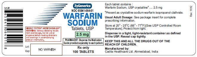 Warfarin Sodium tablets