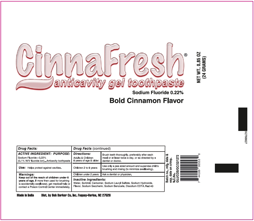 Principal Display Panel - 24 GRAM Tube Label