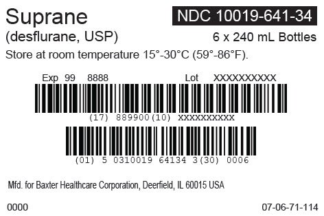 Suprane Representative Shipper/Carton Label