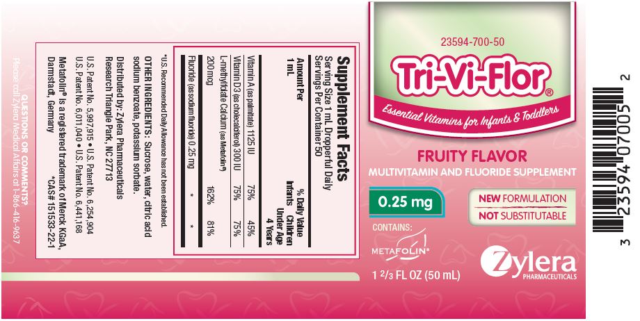 Tri-Vi-Flor with 0.25 mg of Fluoride