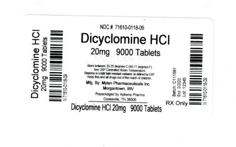 Bottle Label 20 mg