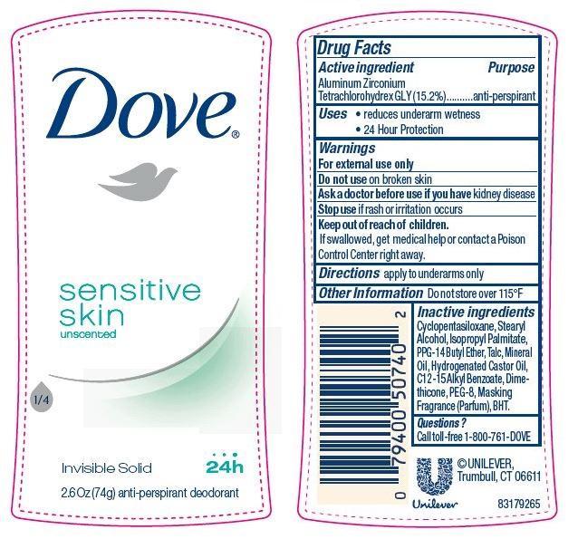 Dove Sensitive Skin AP PDP
