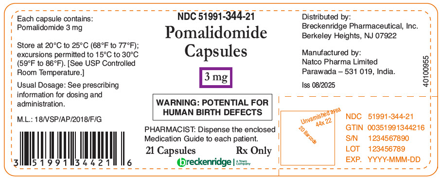 PRINCIPAL DISPLAY PANEL - 3 mg Capsule Bottle Label