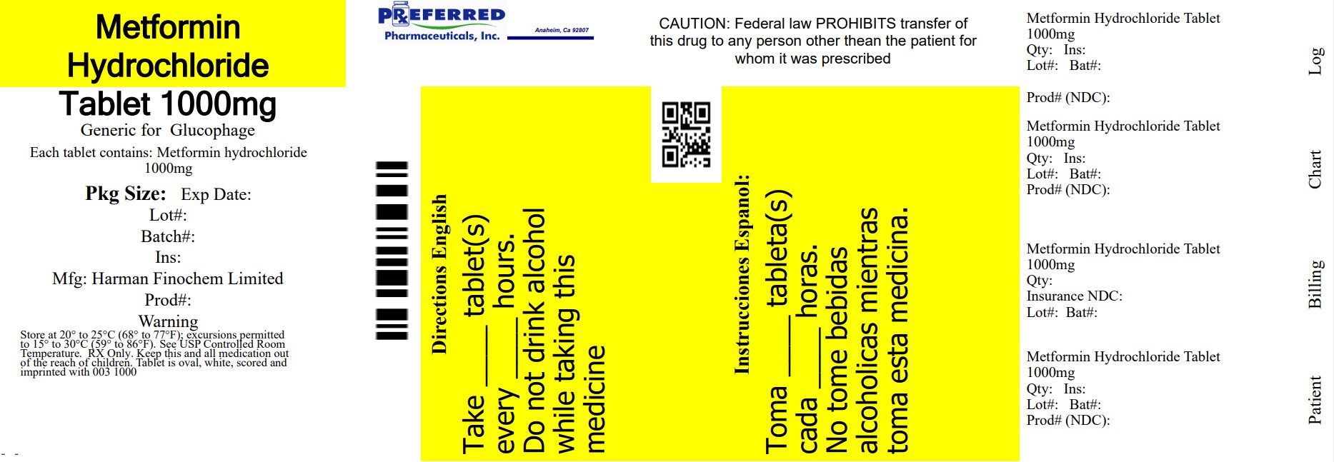 METFORMIN HYDROCHLORIDE tablet