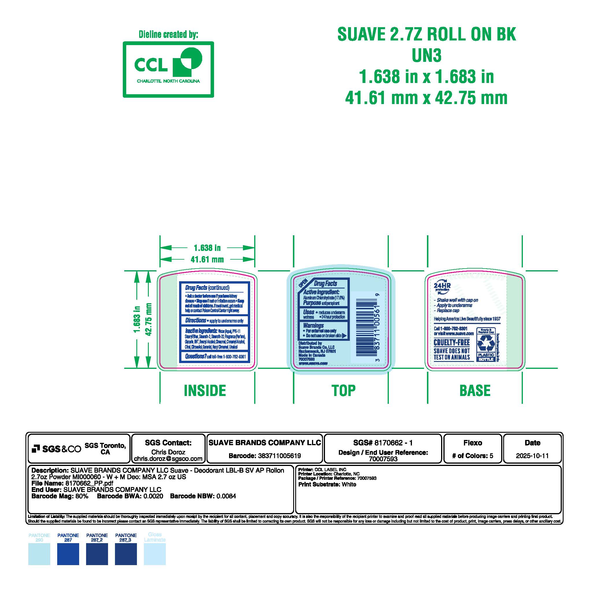 Men Powder Roll On Antiperspirant Deodorant
