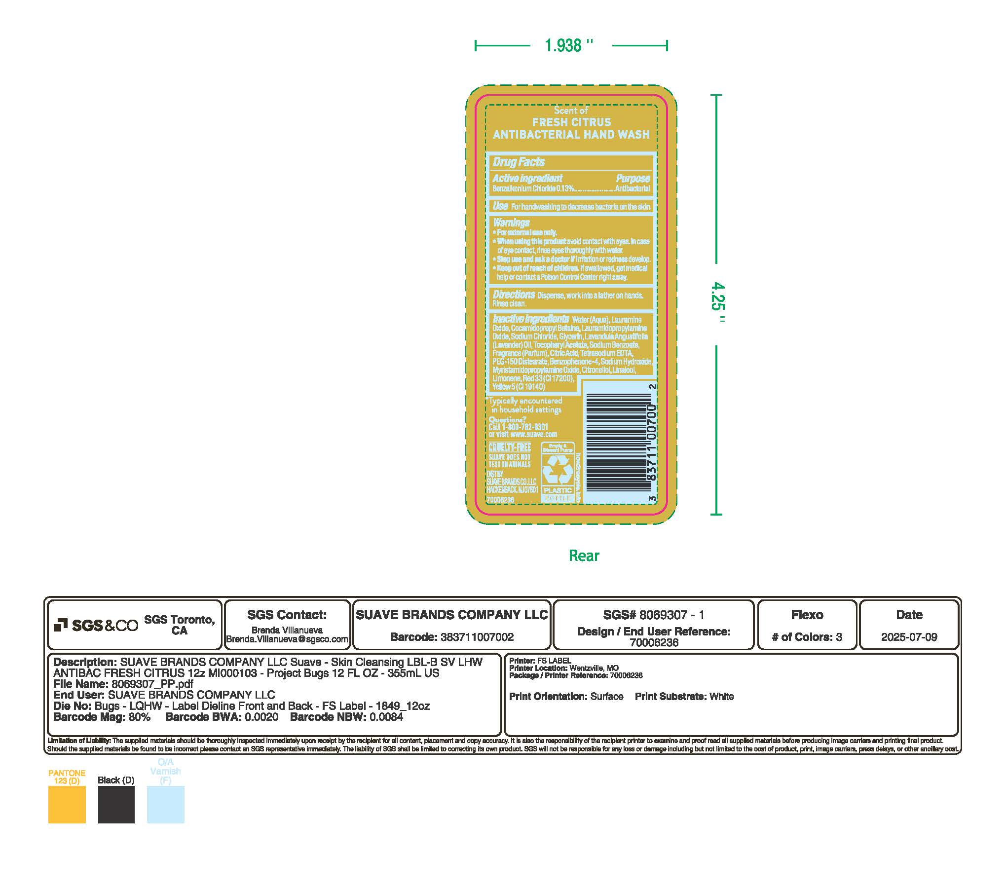 Drug fact Box LHW Fresh Citrus