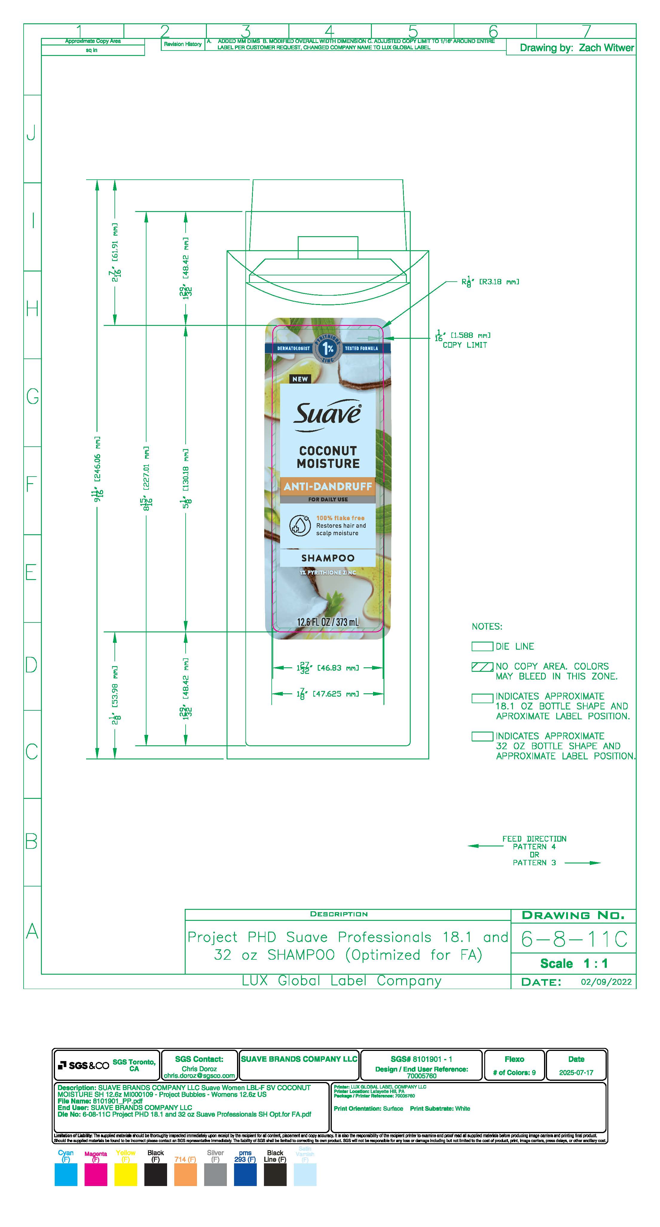 Coconut Moisture Shampoo Front Label