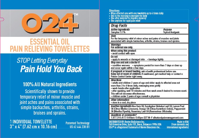 O24 towelette label