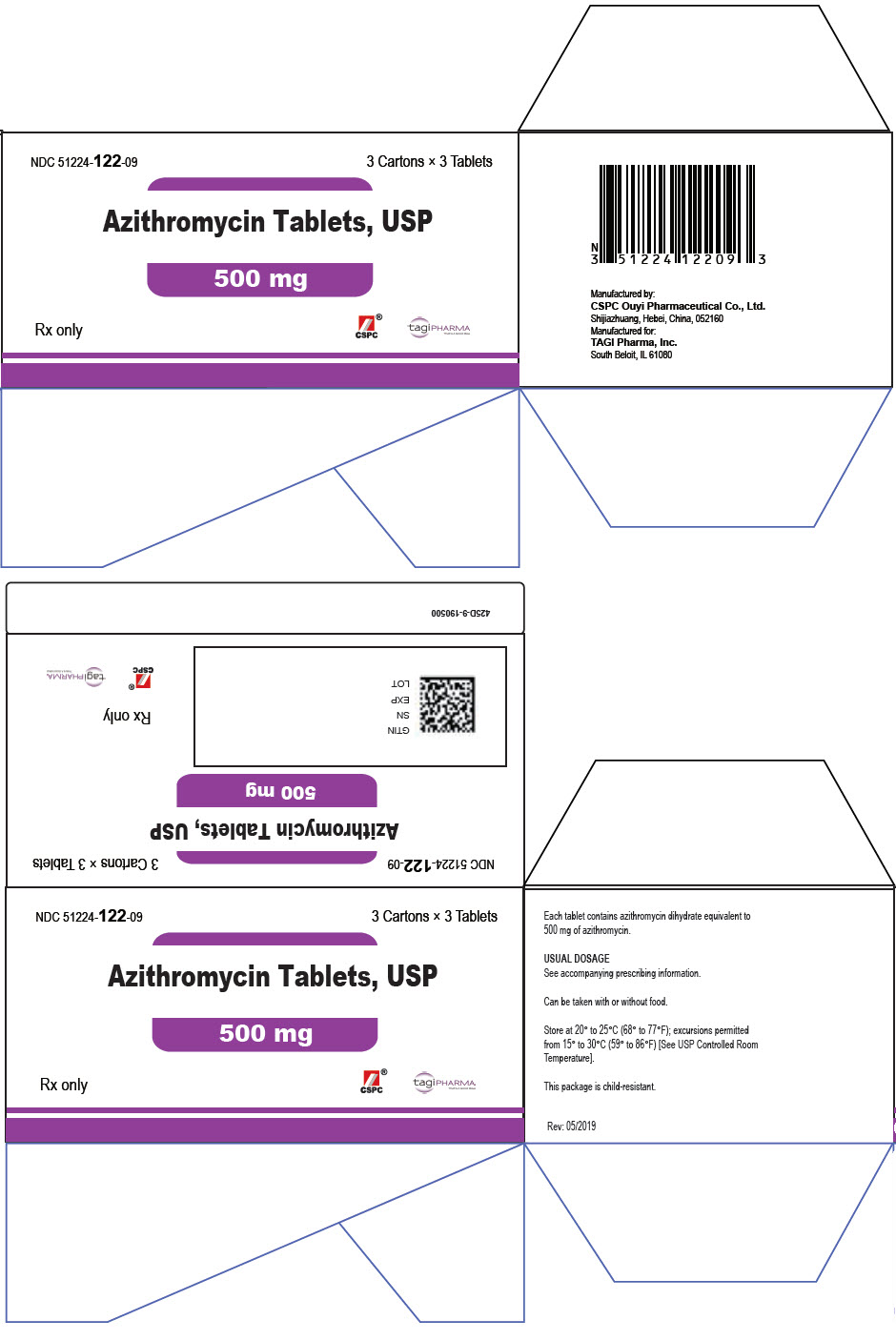 PRINCIPAL DISPLAY PANEL - 500 mg Tablet Blister Pack Carton Box