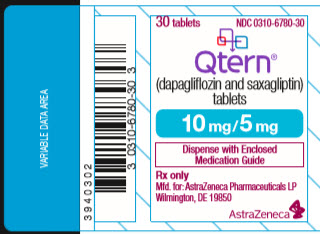 Qtern 10 mg/5 mg bottle label 30 count