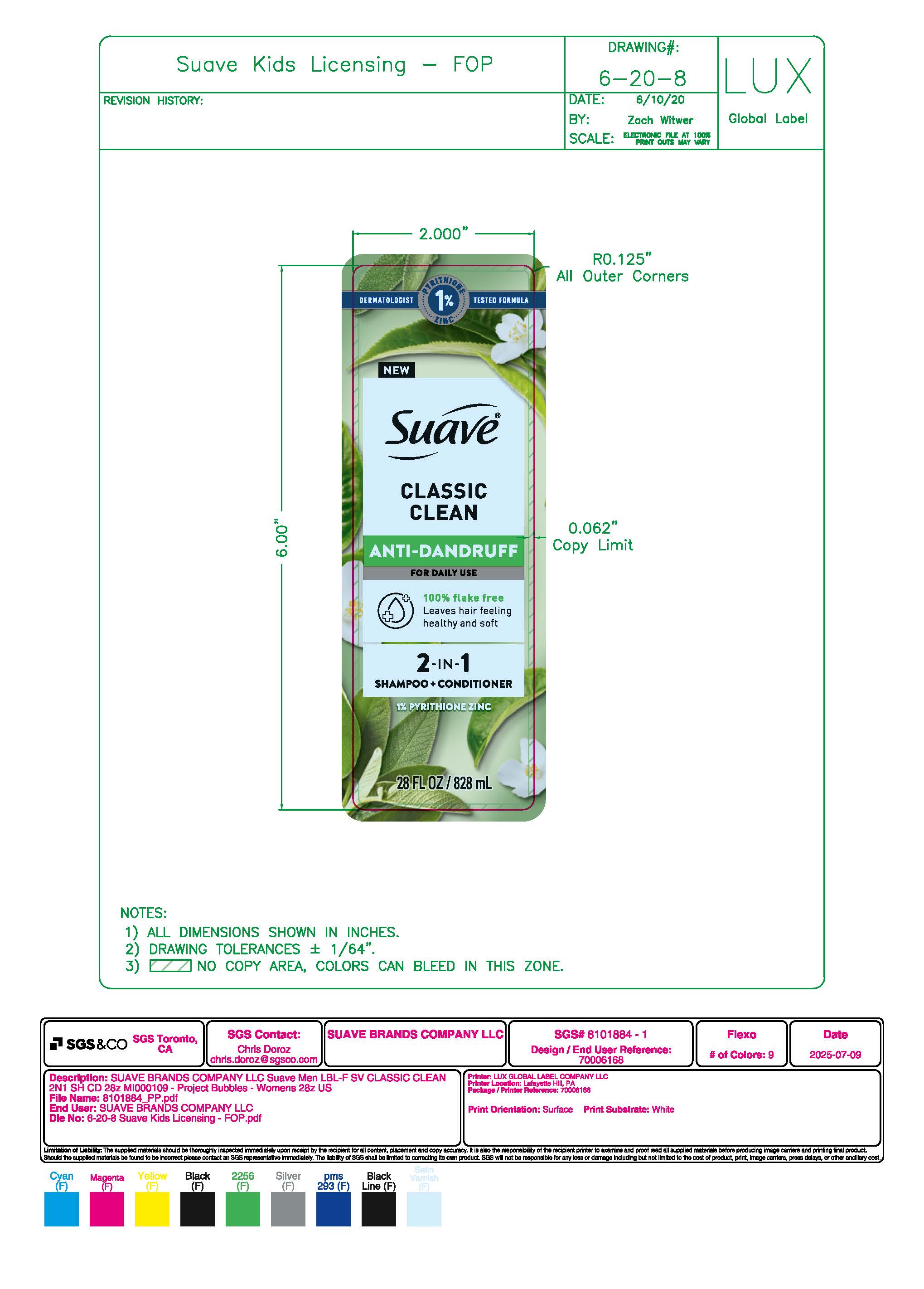 28 oz Classic Clean 2in1 AD Front Label