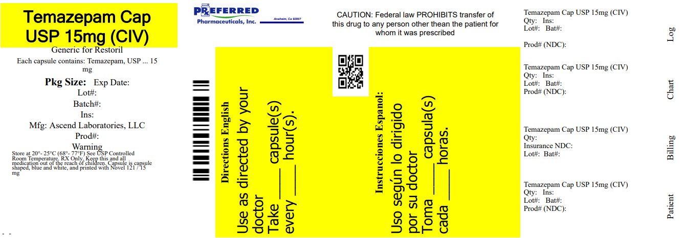 Temazepam Cap USP 15mg CIV