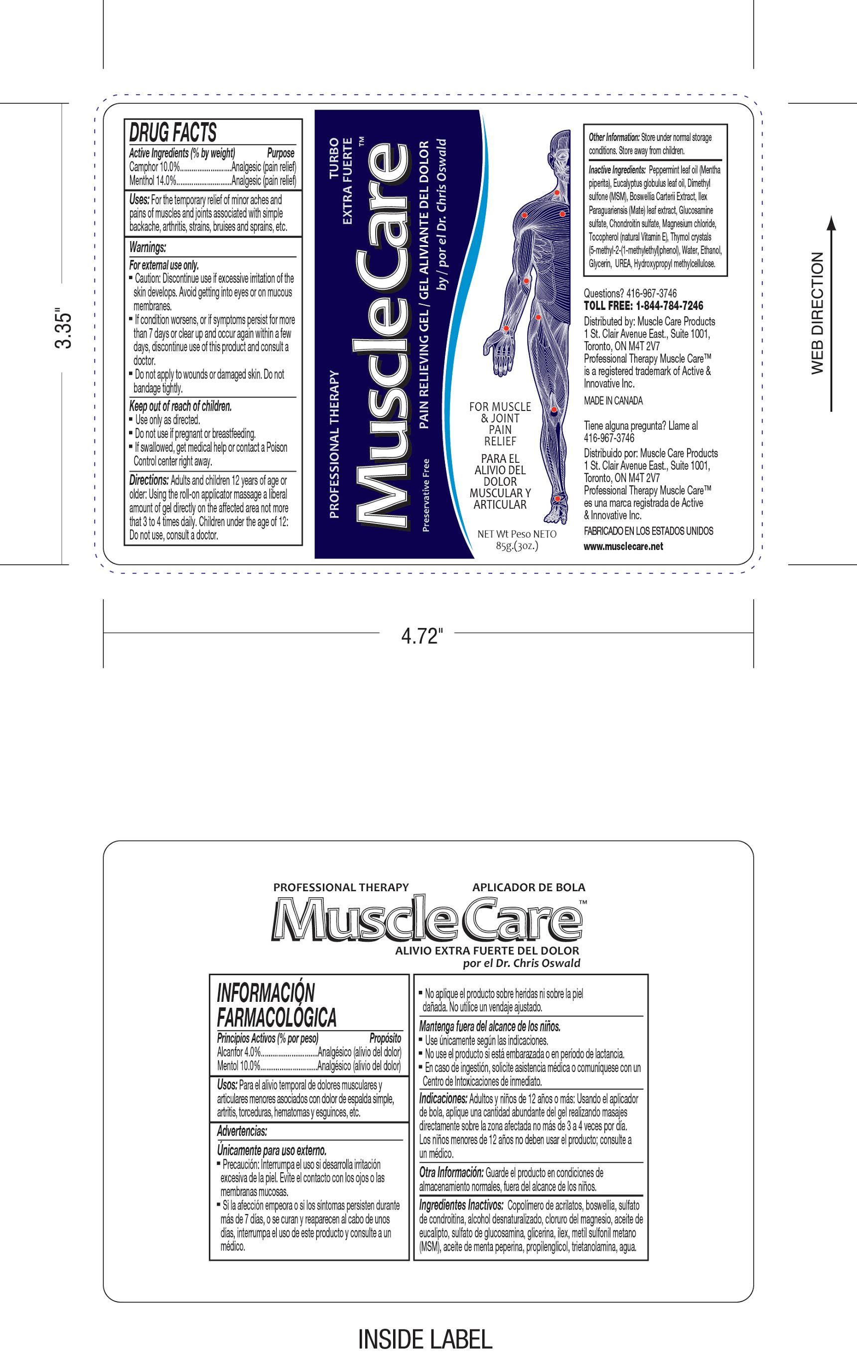 Full product label