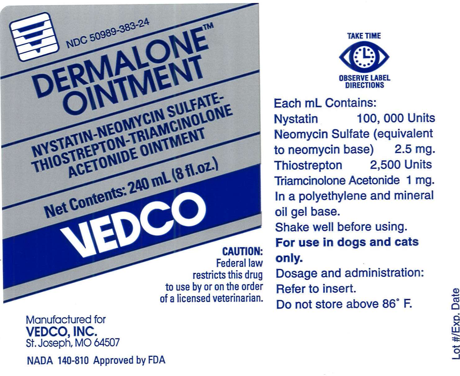 Dermalone Ointment 240 mL