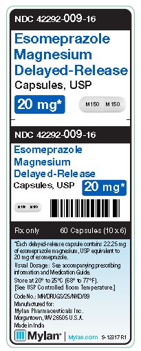 Esomeprazole Magnesium Delayed-Release 20 mg Capsules Unit Carton Label