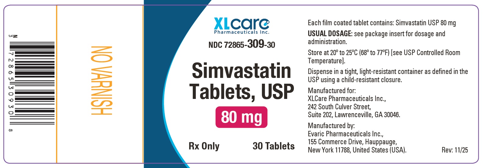simvastatin80mg30scount