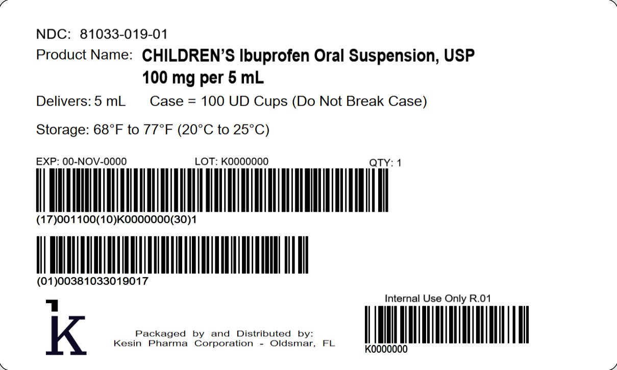 CHILDREN'S Ibuprofen Case Label