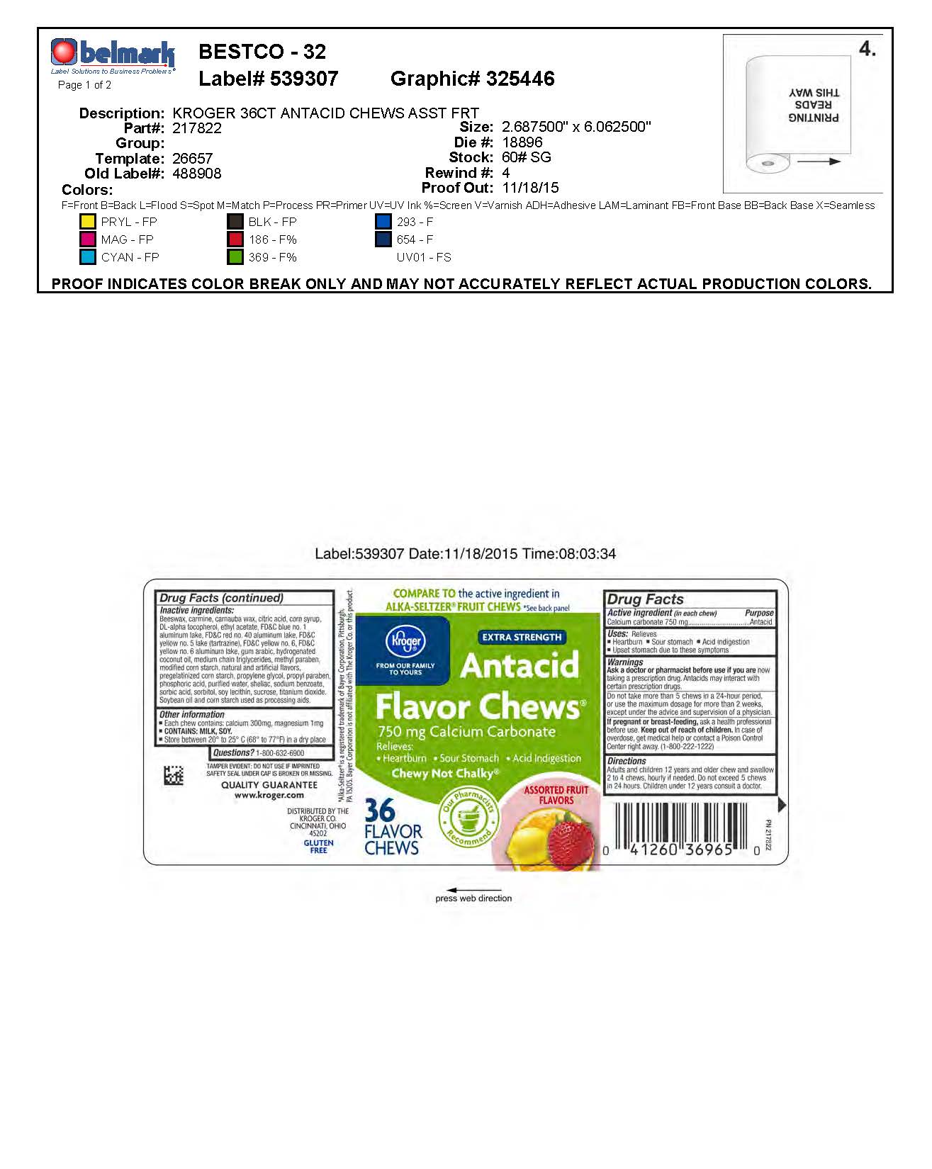 Kroger Asst Fruit Flavor Chews