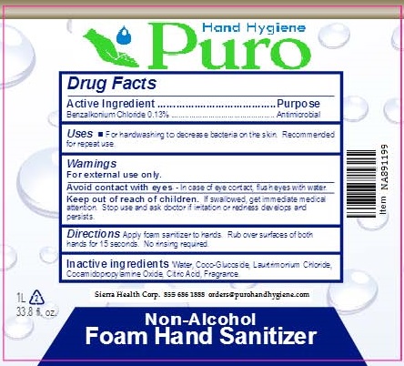 PURO_Non Alcohol hand Sanitizer Label