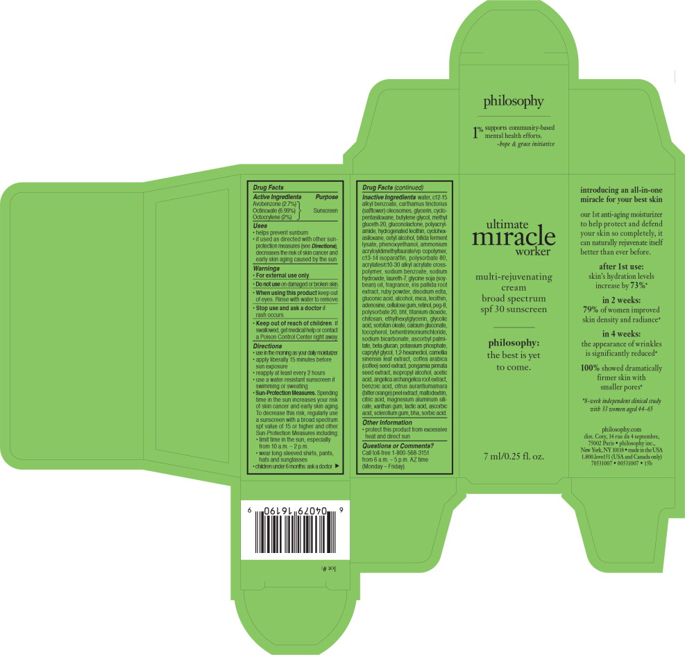 Principal Display Panel - Ultimate Miracle Worker SPF 30 7 ml Carton Label
