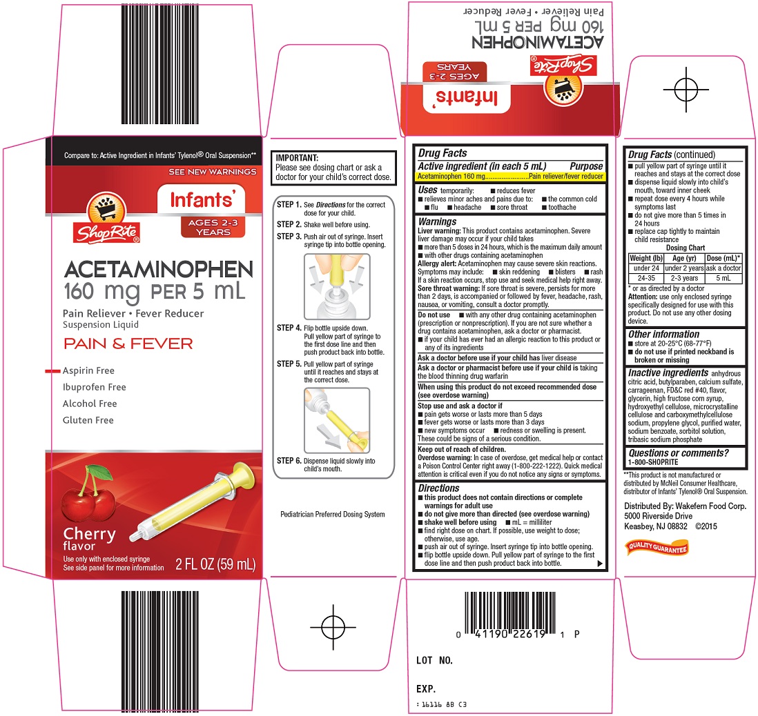 ShopRite Infants' Acetaminophen Carton Image