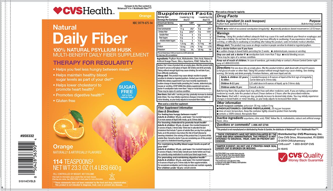 CVS ORANGE FLAVOR PSYLLIUM HUSK