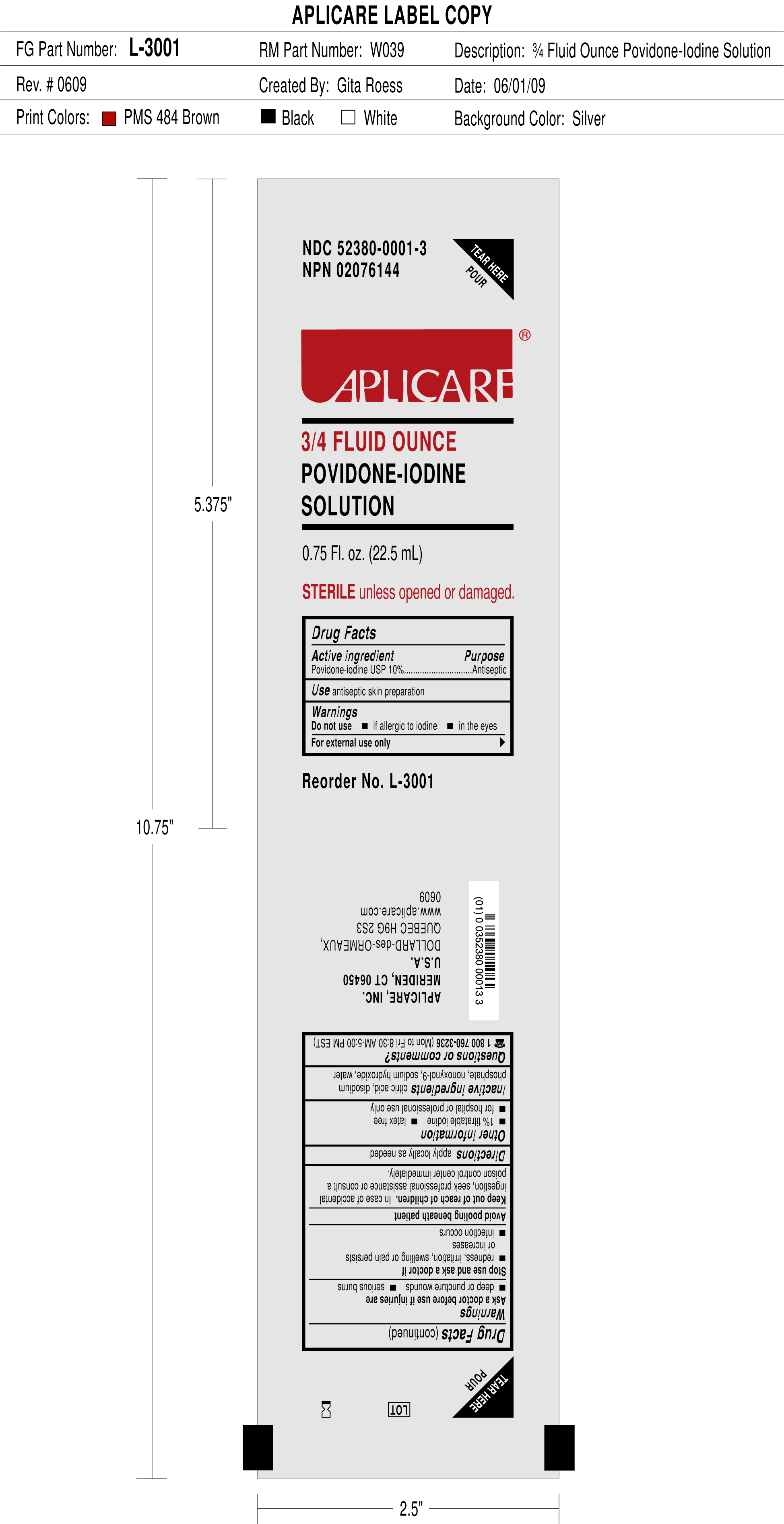 3/4 Fluid Ounce Povidone-iodine Solution