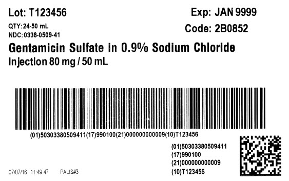 Gentamicin Serialization carton label 2B0852