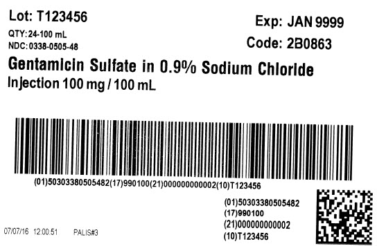 Gentamicin Serialization carton label 2B0863