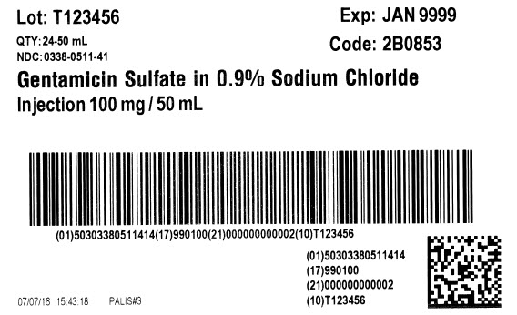 Gentamicin Serialization carton label 2B0853
