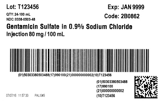 Gentamicin Serialization carton label 2B0862