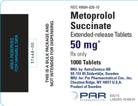 metoprolol succinate 50 mg 1000 tablets bottle label