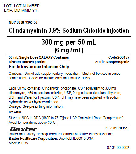Clindamycin in Sodium Chloride Representative Container Label NDC: <a href=/NDC/0338-9545-50>0338-9545-50</a>