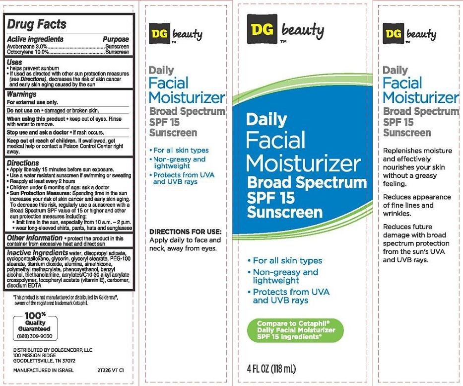 DG Daily Facial Moisturizer Carton Label