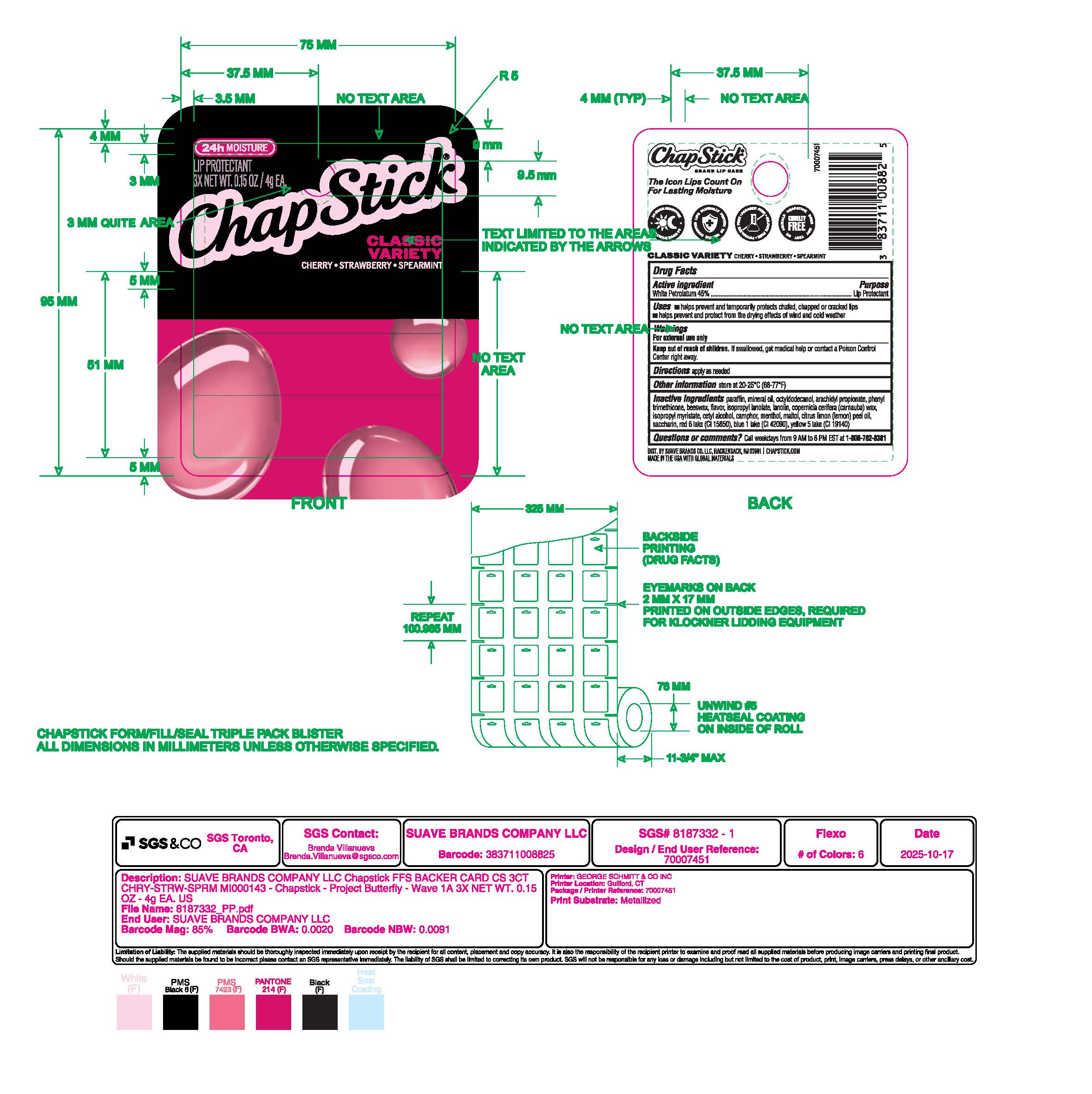 blister card 3ct chry-strw-sprm