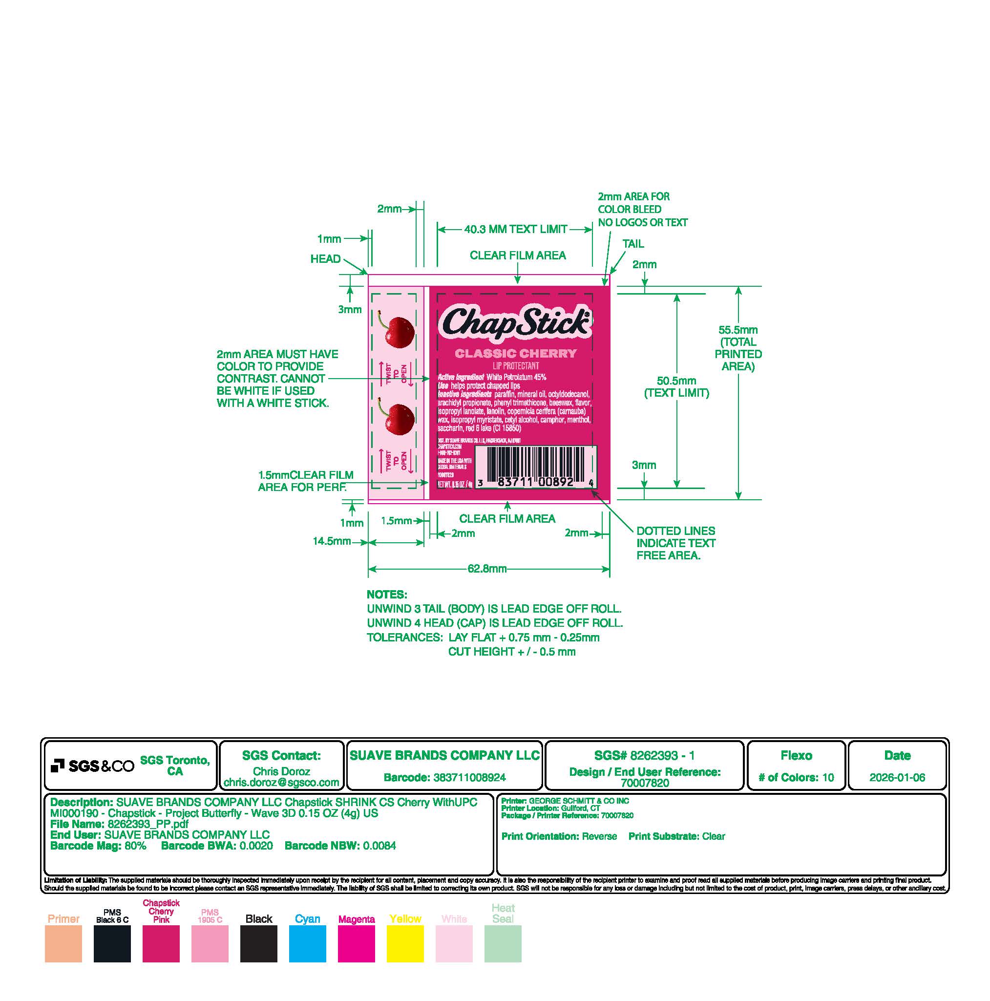Dollar Tree Cherry Exclusive UPC 383711008924