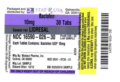 BACLOFEN 10MG LABEL IMAGE