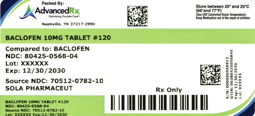 Baclofen 10mg Tablet #120