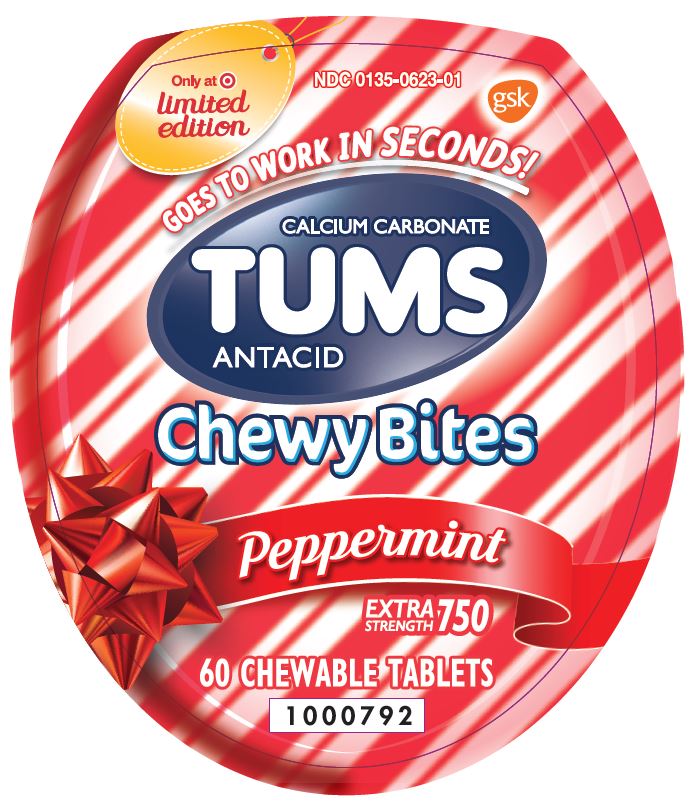 Tums Chewy Bites Peppermint 60ct