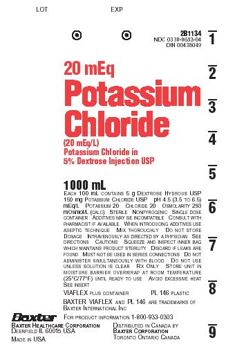 Potassium Chloride in Dextrose Representative Container Label NDC: <a href=/NDC/0338-0683-04>0338-0683-04</a>