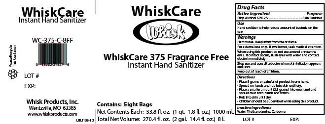 Case Label for 12 x 800 mL Boxless Bags