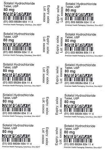 80 mg Sotalol HCl Tablet Blister