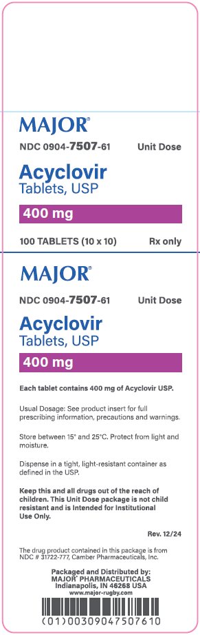 400mg carton label