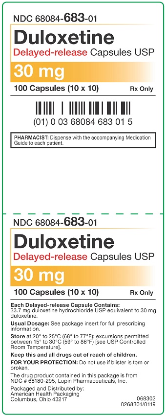 30 mg Duloxetine DR Capsules Carton