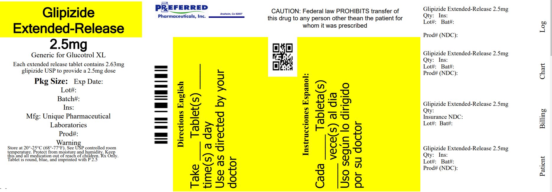 Glipizide Extended-Release 25mg 