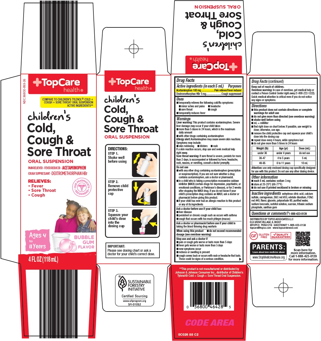 Children's Cold Cough and Sore Throat Carton