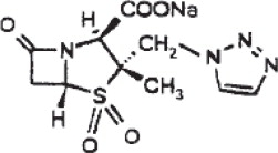 Chemical Structure of Tazobactam Sodium
