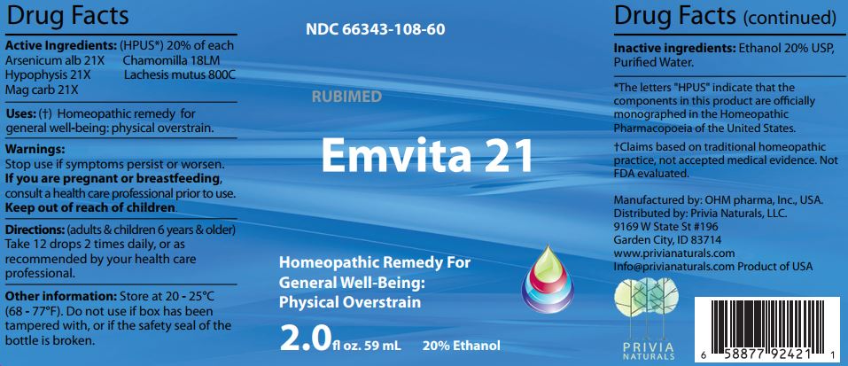 Emvita 21 - Label