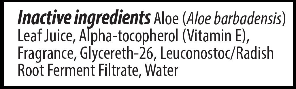 Inactive Ingredients Section