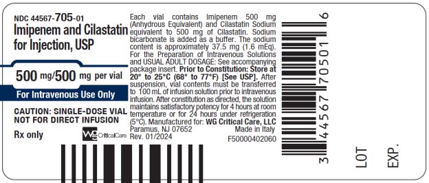 Imi Cila 500 mg/500 mg vial label